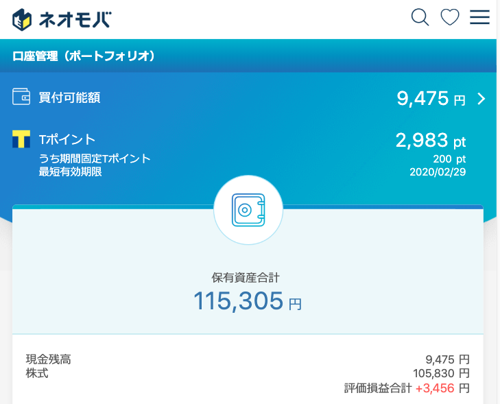 ネオモバ 運用